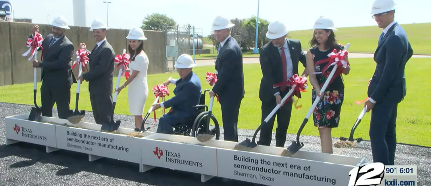 Texas Instruments breaks ground on new $30 billion manufacturing plant (Credit KXII)