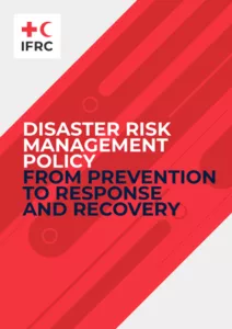 Cover of the Disaster Risk Management Policy document published by the IFRC